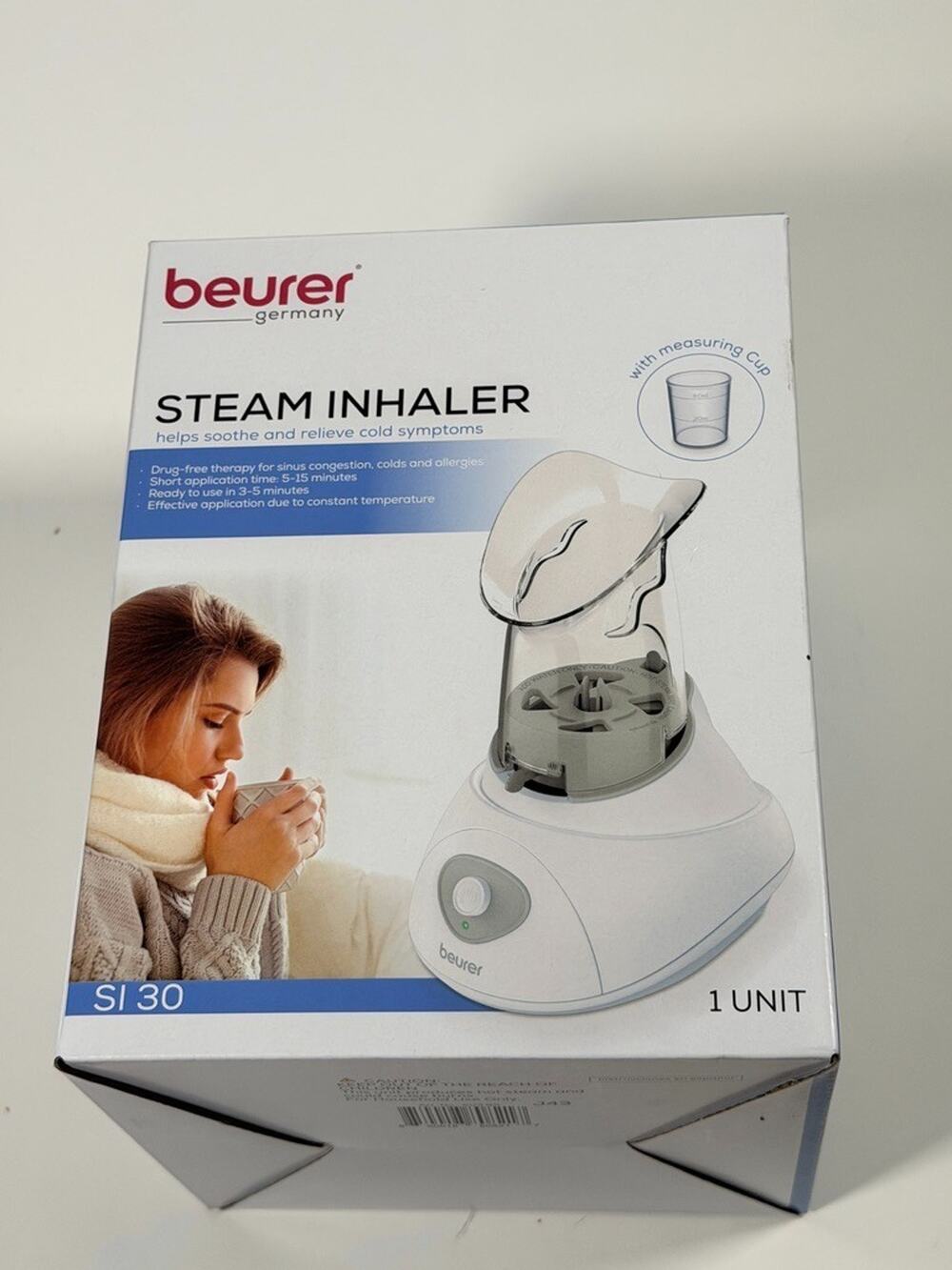 Beurer SI 30 Steam Inhaler — Open Box
